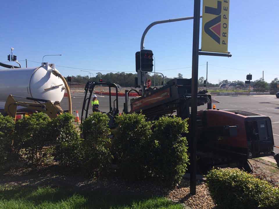 Truck and excavator — Drilling, exacavation and earthworks in Kiama, NSW