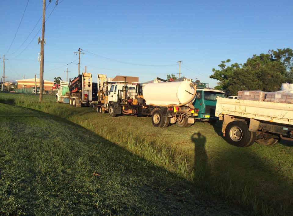 Bedrock Drilling trucks — Drilling, exacavation and earthworks in Kiama, NSW