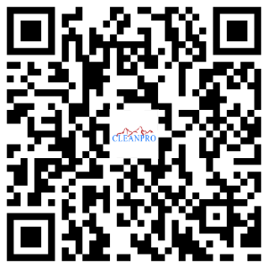 A qr code for cleanpro is shown on a white background.