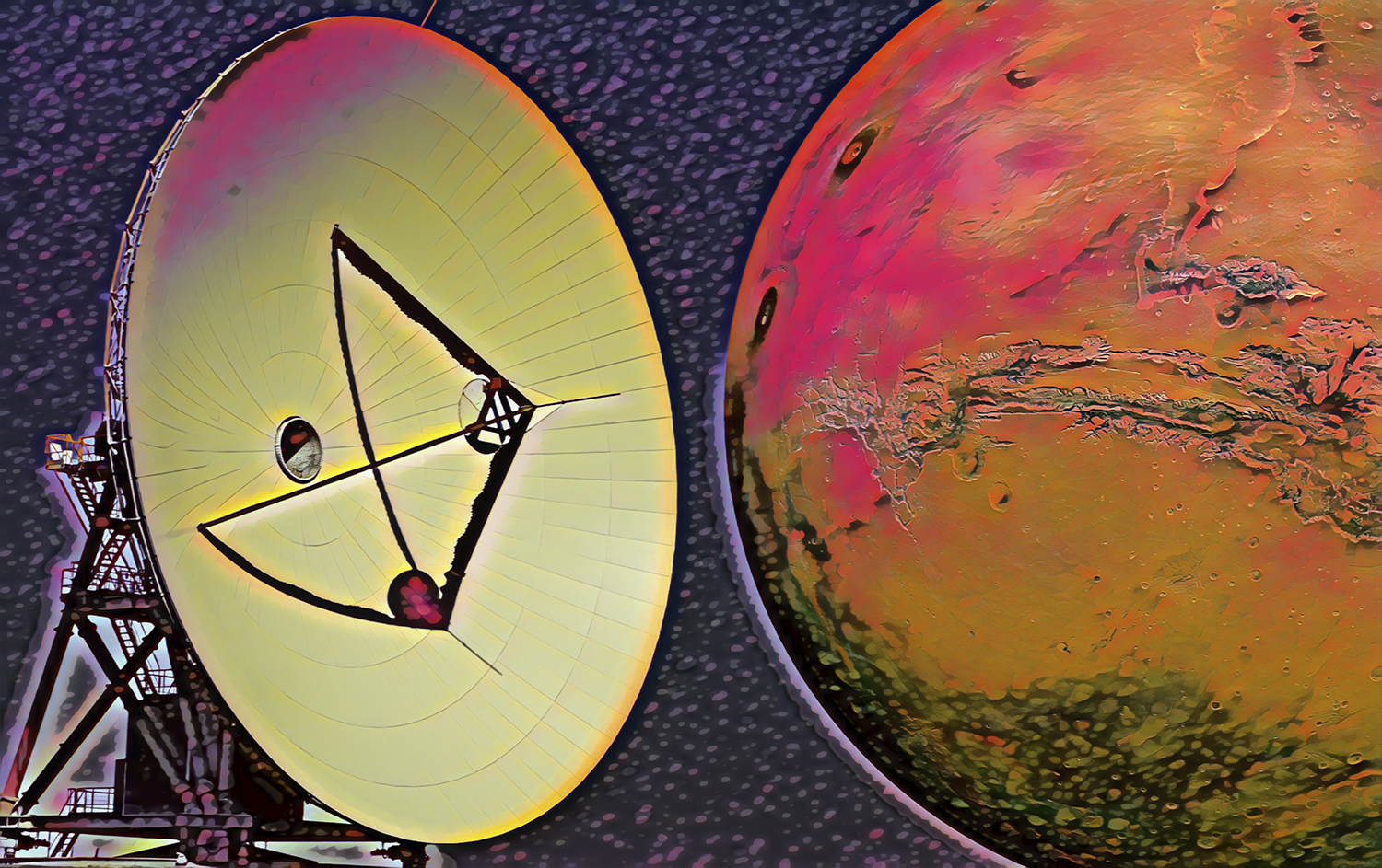 Abstract image of Ghy6 Antenna and Mars