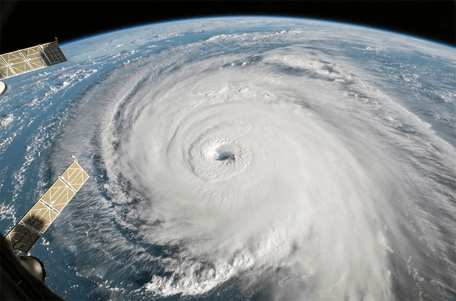 Hurricane Florence seen from the International Space station