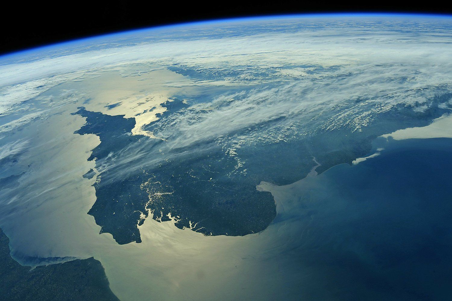 Image showing UK from Earth Orbit