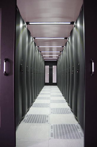 View of walkway inside Goonhilly Data Centre