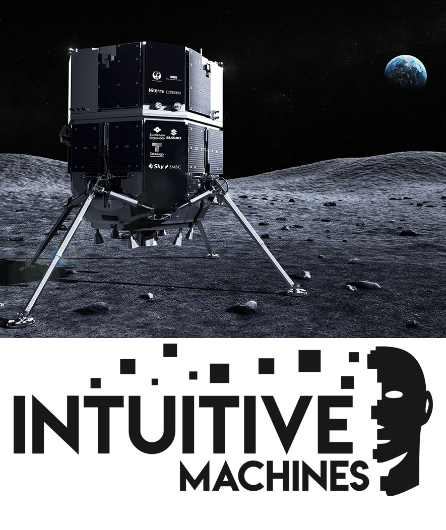 Intuitive Machines Lander and Logo