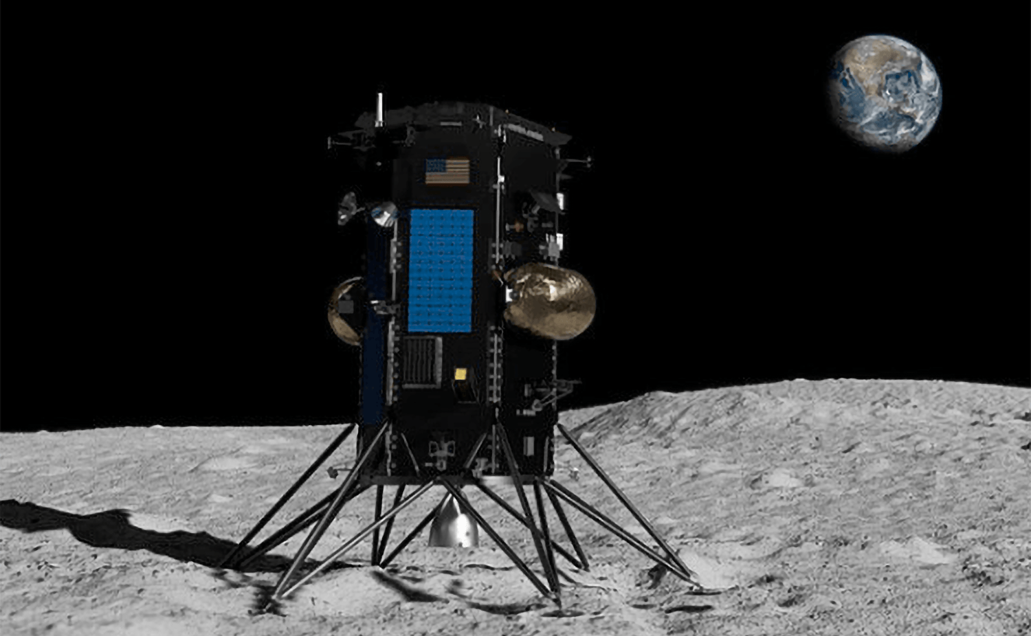 Artist Impression of IM Lander on the Moon