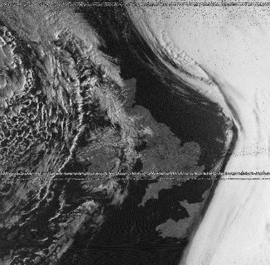 UK in glorious sunshine as seen from NOAA