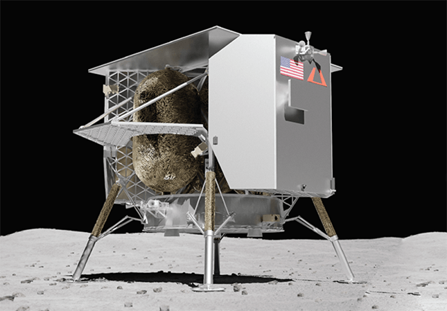 Artist impression of Peregrine lunar lander