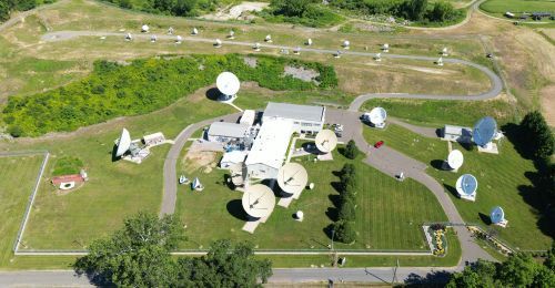 Aerial View of COMSAT Southbury teleport