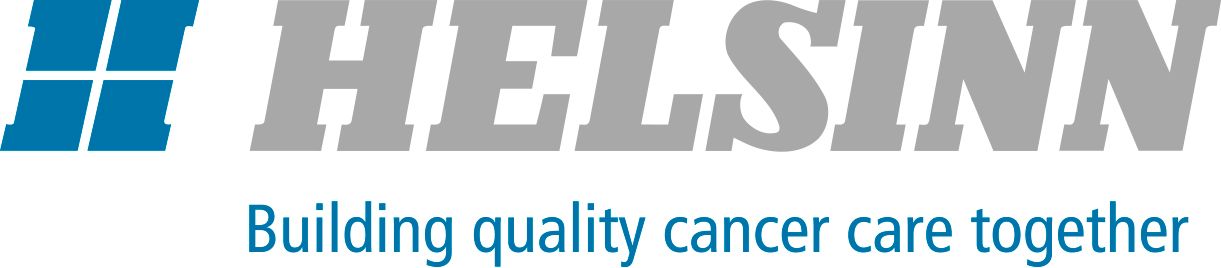 A logo for helsinki building quality cancer care together