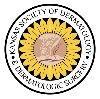 A logo for the kansas society of dermatology and dermatologic surgery