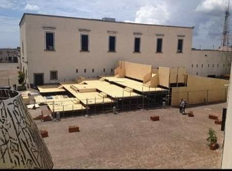 ristrutturazione facciata con impalcatura