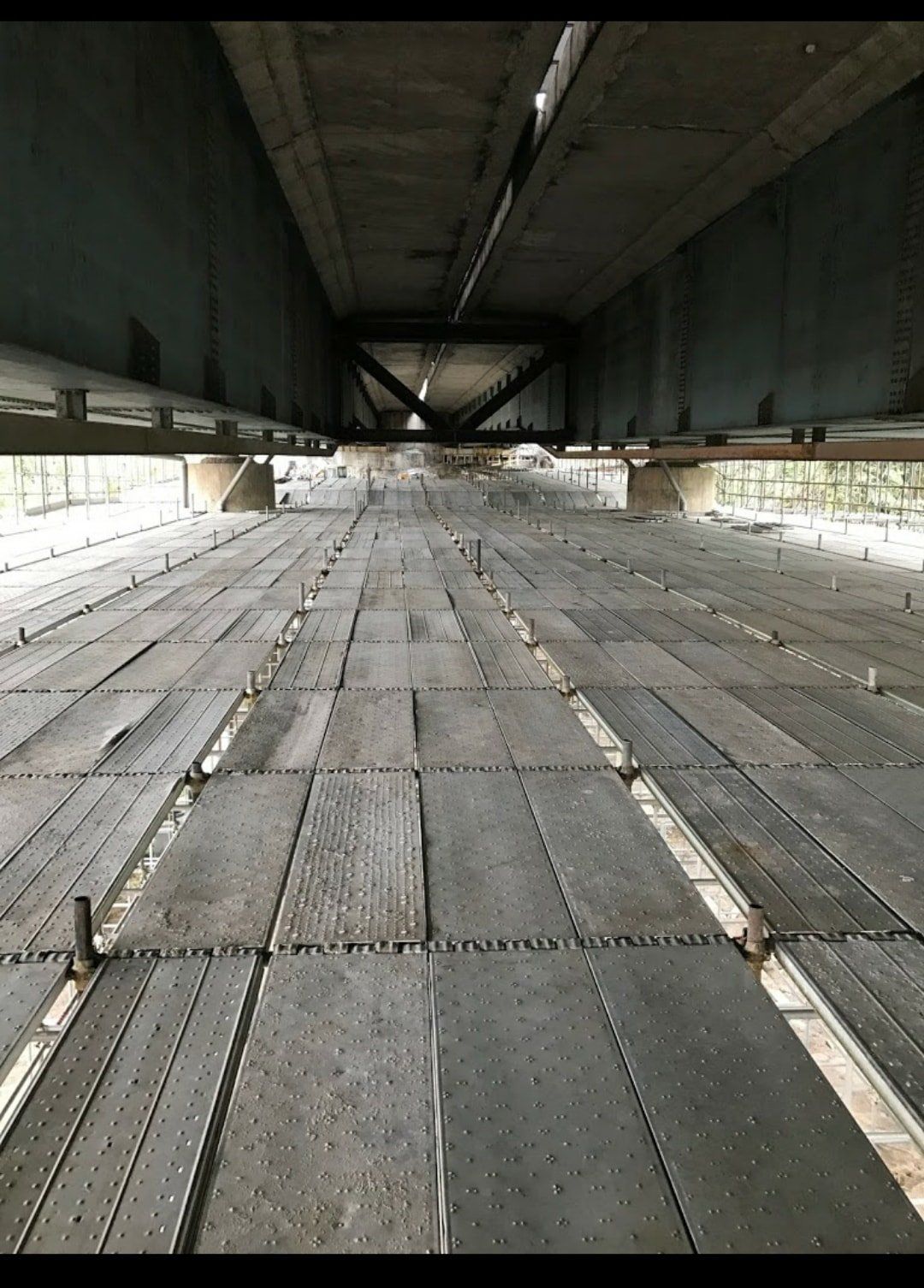 ponteggio per rifacimento ponte