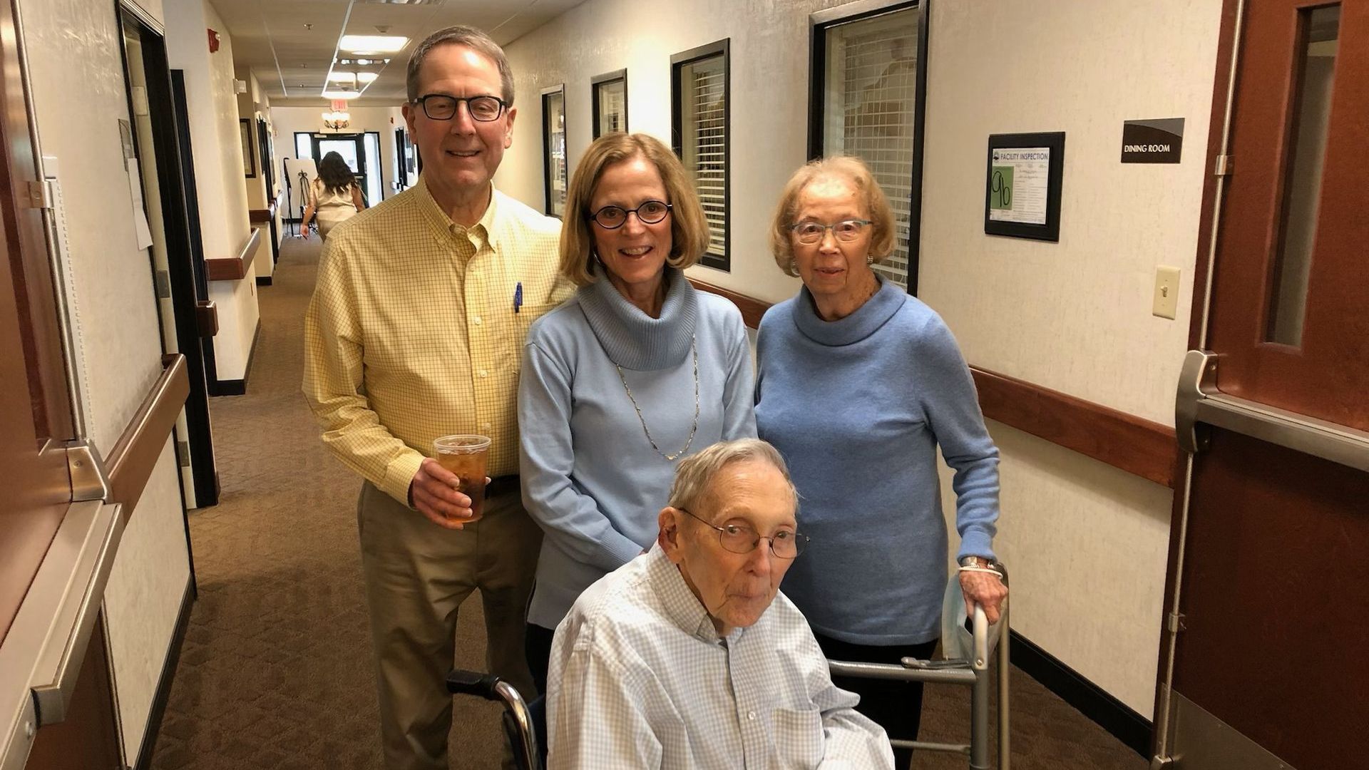 Cammie Grant's father was in our care for about five months. This shows her and her family together.