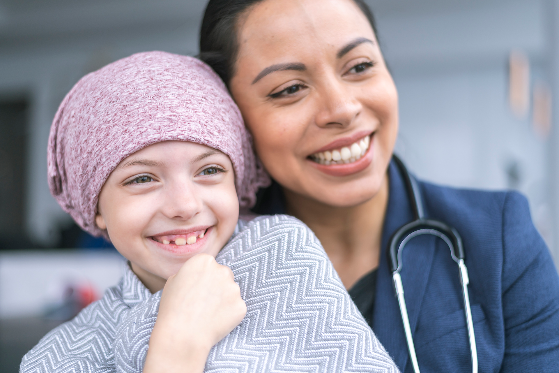 Bright Path patient and physician smiling