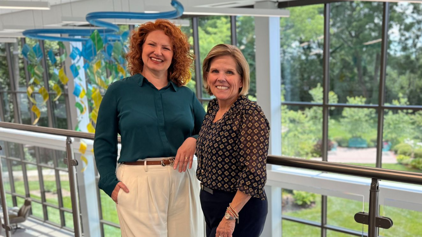 Retiring President Liz Fowler with new President Jamie Moen