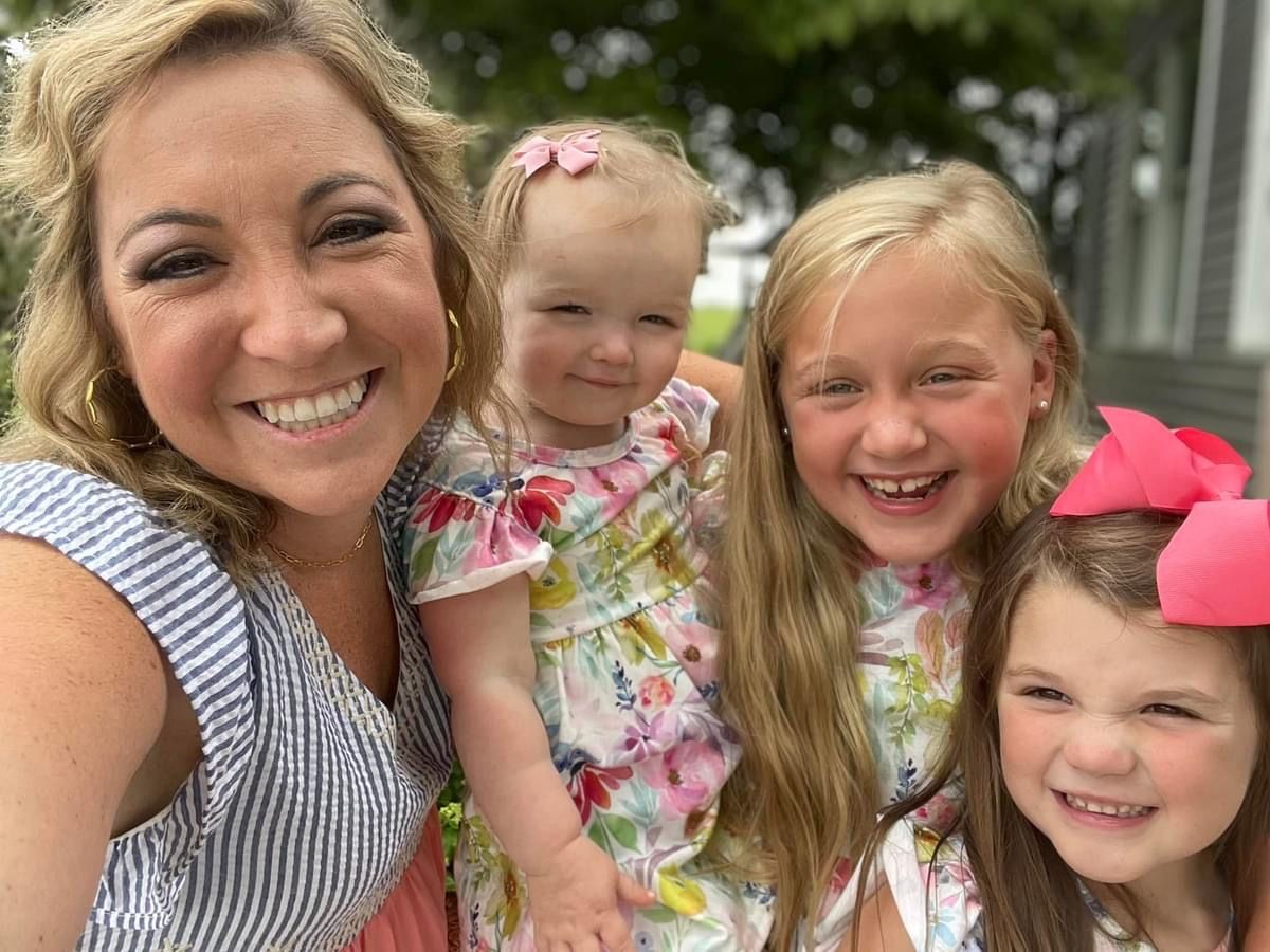 Jessica Coleman and her three daughters