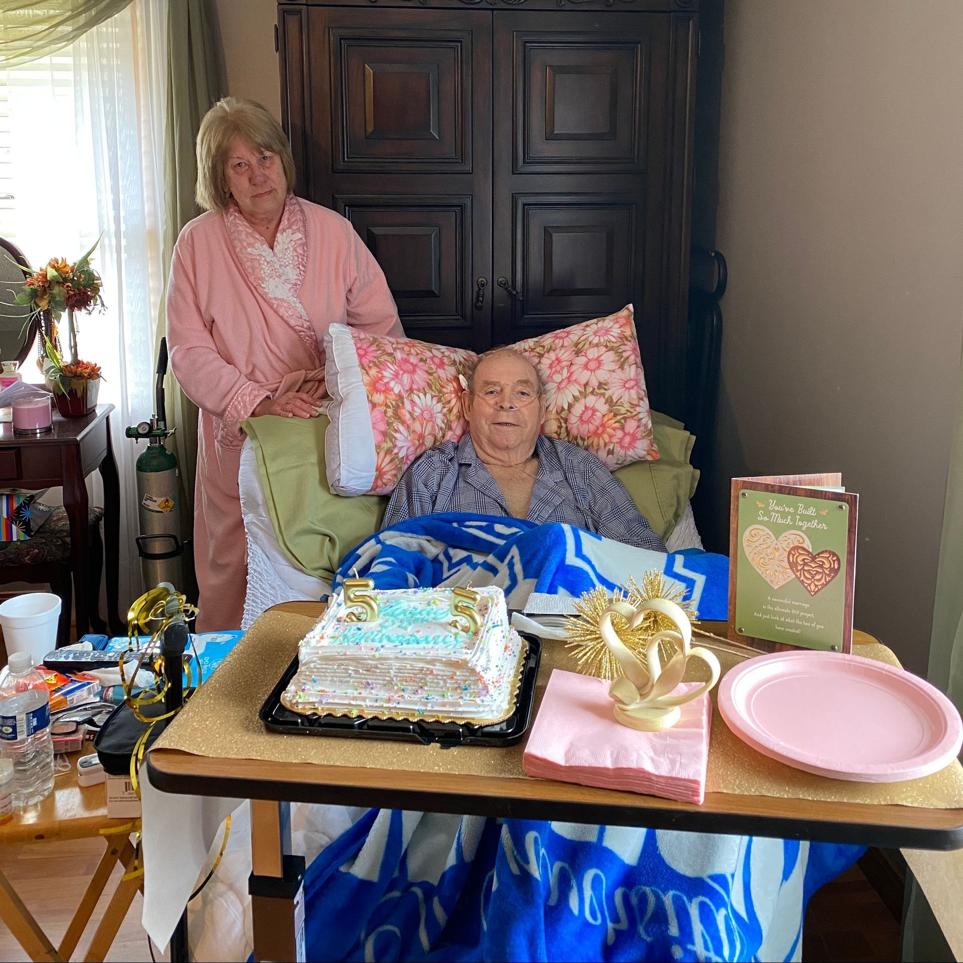 Matilda and Eddley Newsome celebrate their 55th anniversary.