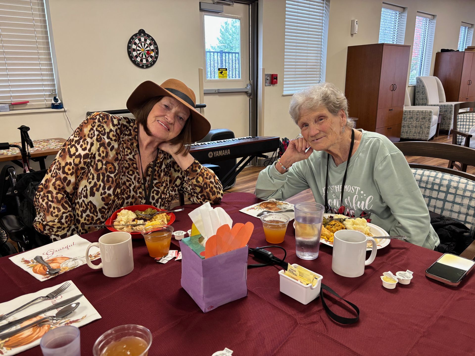 PACE participants at Thanksgiving meal
