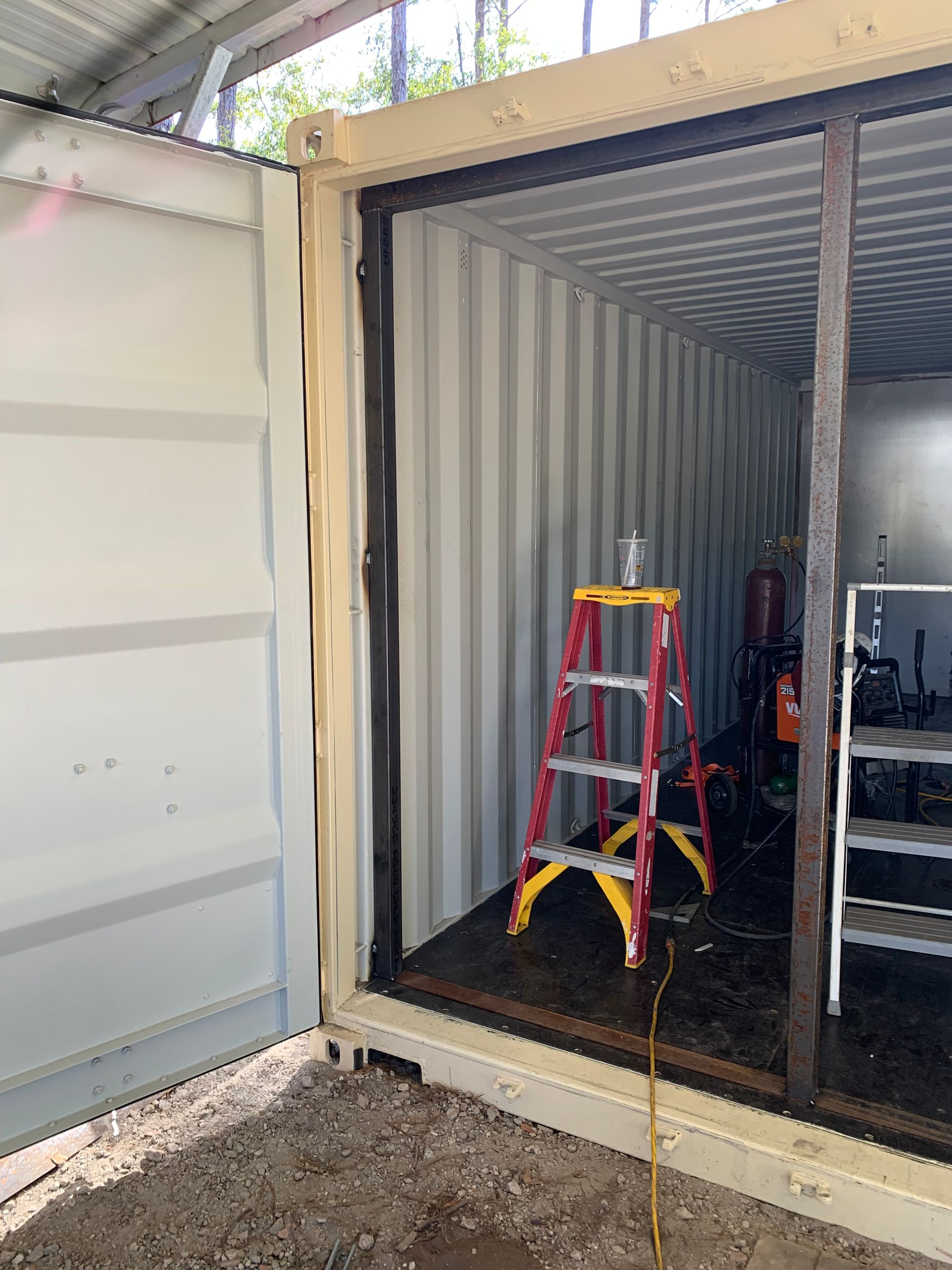 Ladders In A Container – Savannah, GA – CaM Piping and Welding, LLC