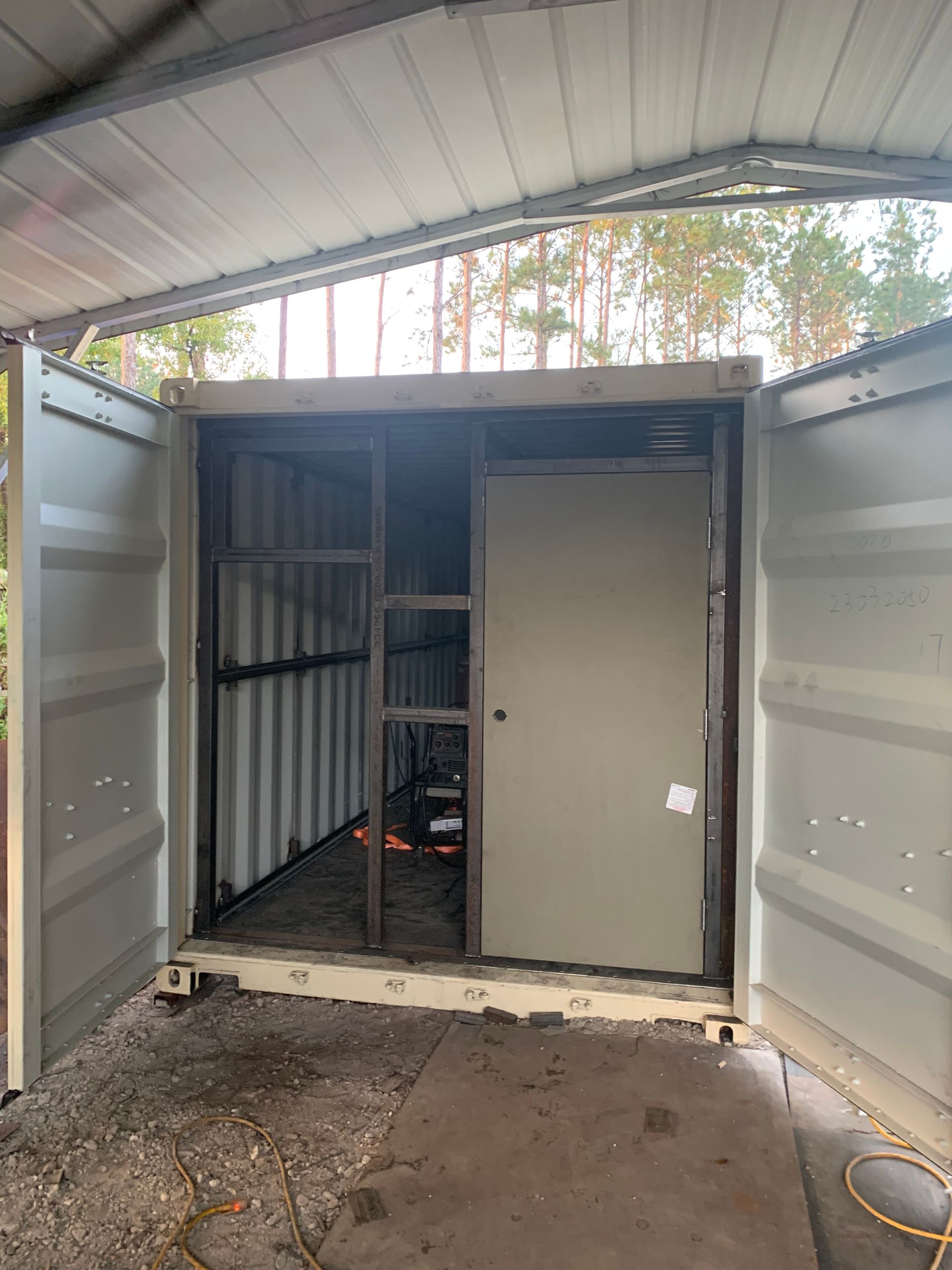 Storage Room With Metal Walls – Savannah, GA – CaM Piping and Welding, LLC