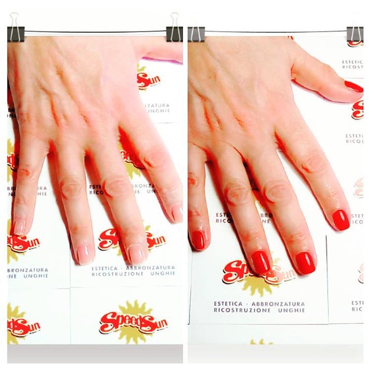 Prima e dopo manicure
