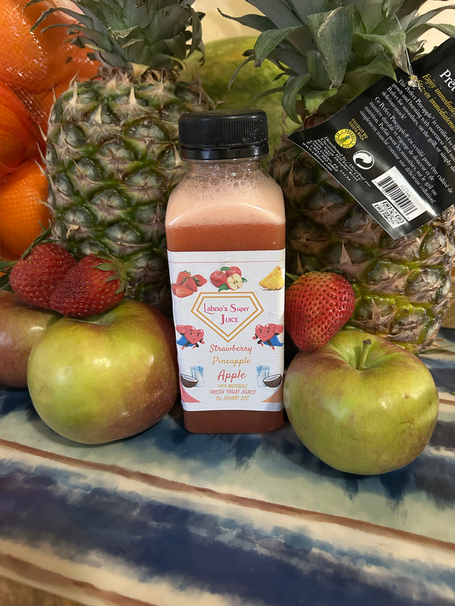 Lahno's Healthy Drank Cold Pressed Fruit Juice 12 oz 6 pack