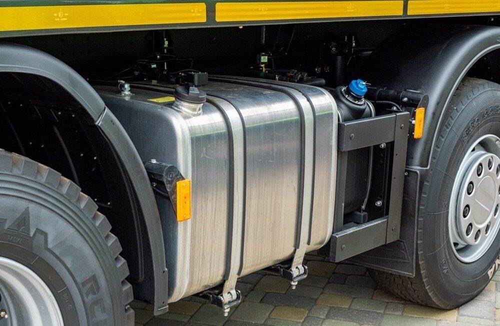 A Truck with A Large Fuel Tank on The Side of It — Coast Mechanical Services In The Entrance, NSW
