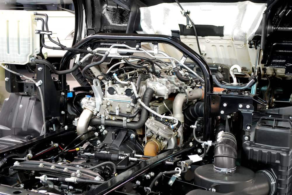 A Close up Of the Engine of A Truck with The Hood Open — Coast Mechanical Services In Wyong, NSW