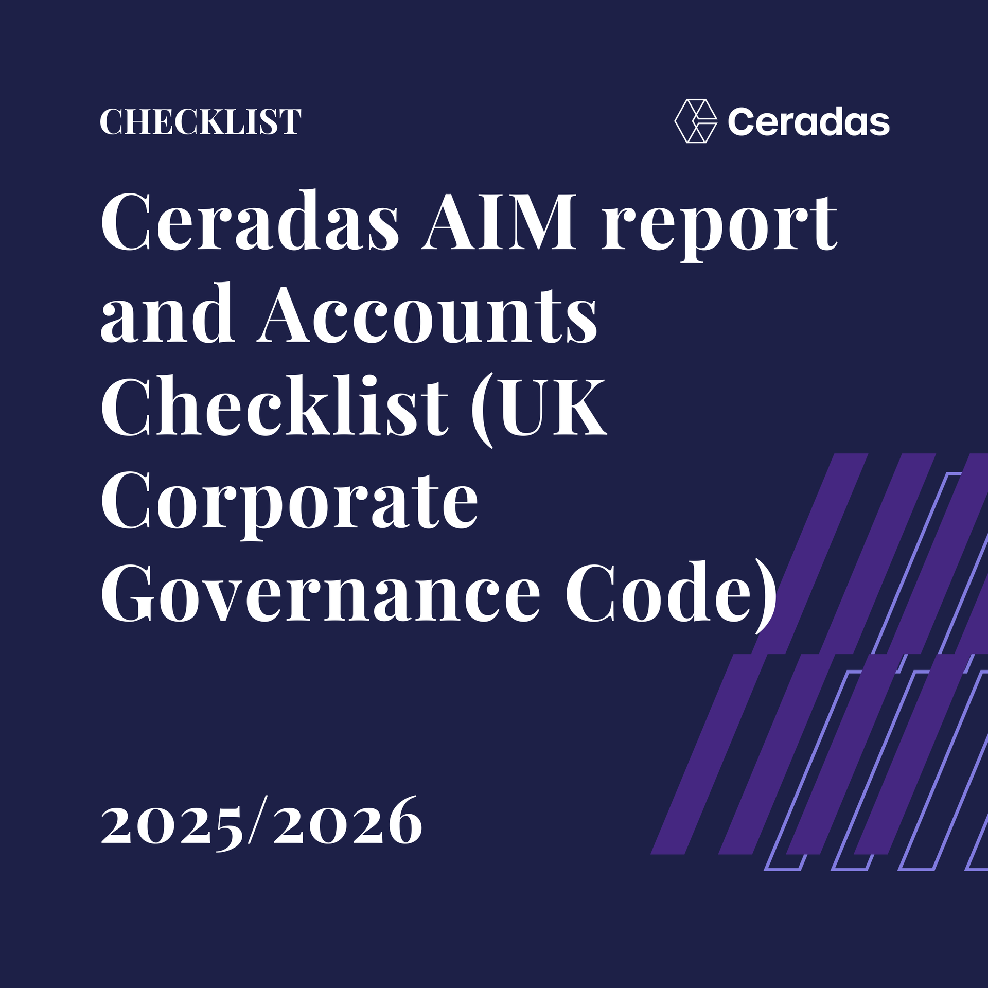 Checklist: AIM Report & Accounts Checklist (UK Corporate Governance Code)