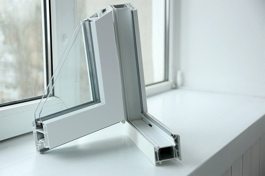 finestra in PVC bianco