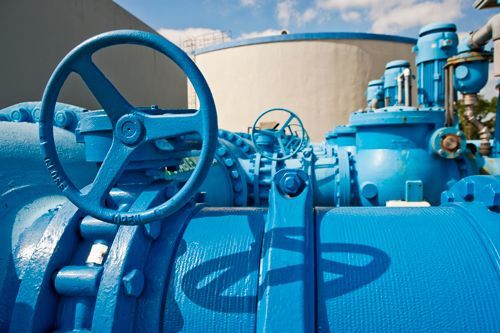 A Close Up Of A Blue Machine With A Steering Wheel - Oklahoma City, OK - Total Pump & Supply