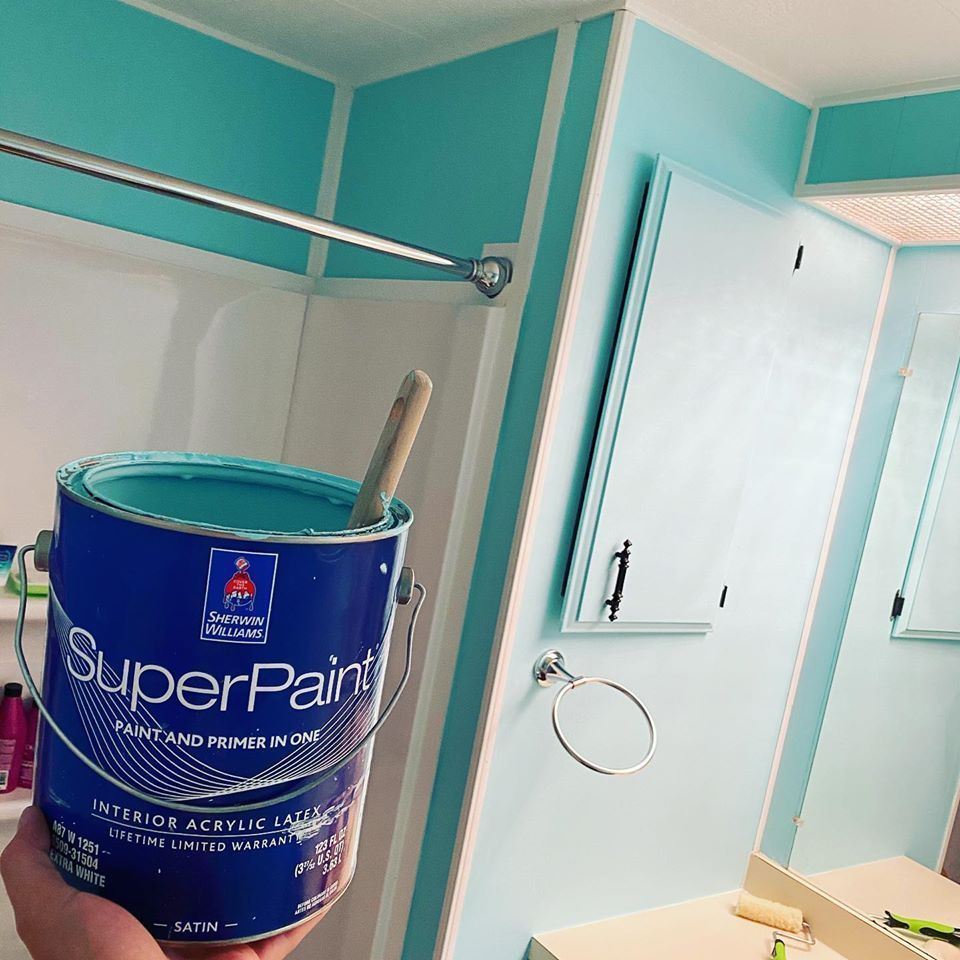Sherwin williams super paint bathroom