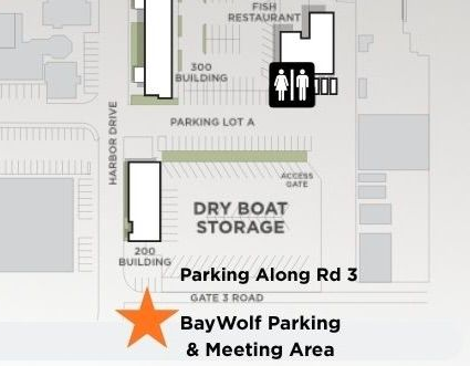 Parking instructions for Bay Wolf in Sausalito, California