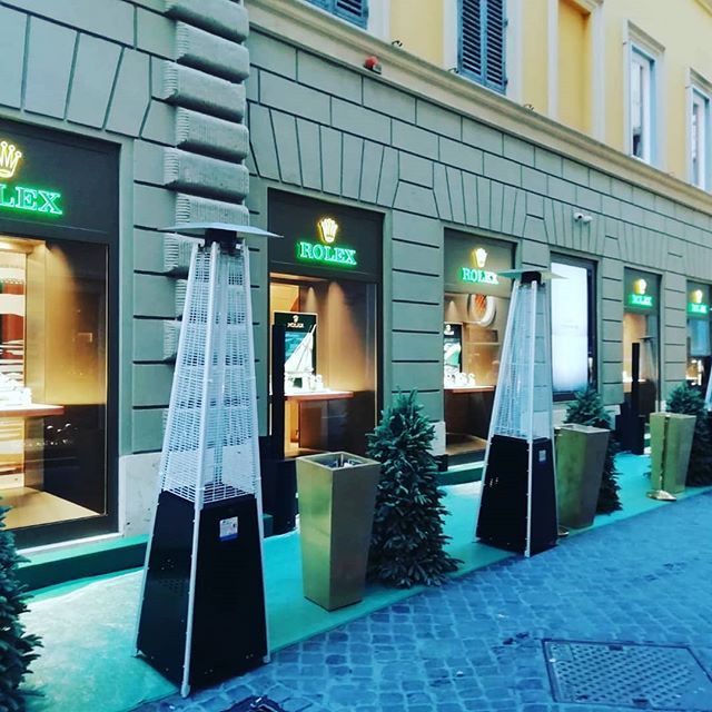 funghi per riscaldamento di un bar