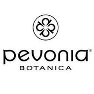 Le logo de pevonia botanica est en noir et blanc.