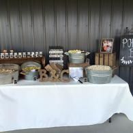 inside of creekview barn - wedding reception