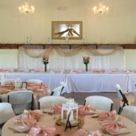 inside of creekview barn - wedding reception