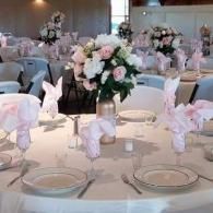 inside of creekview barn - wedding reception