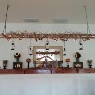 inside of creekview barn - wedding reception