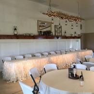 inside of creekview barn - wedding reception