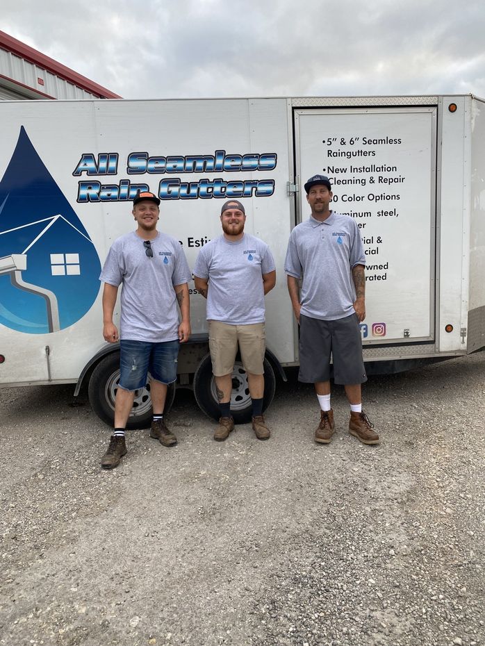 Company Staff and Truck — Kyle, TX — All Seamless Rain Gutters LLC