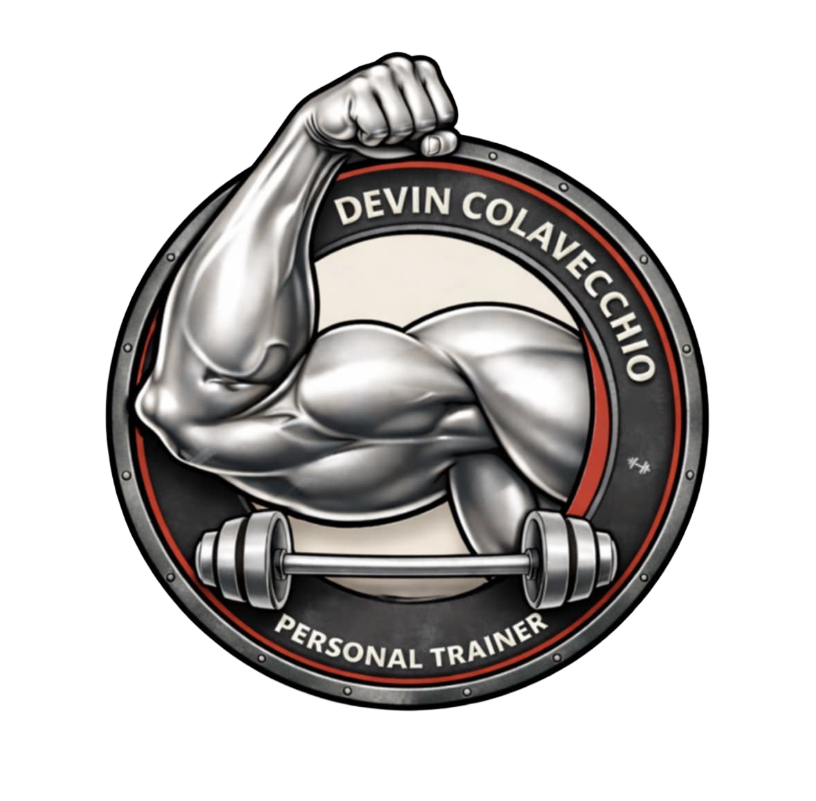 A logo for devin colavecchio personal trainer