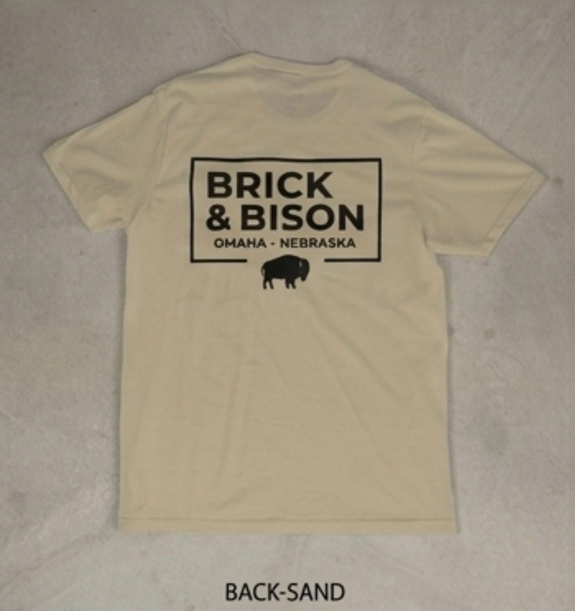Foundation Brick & Bison Tee - SAND
