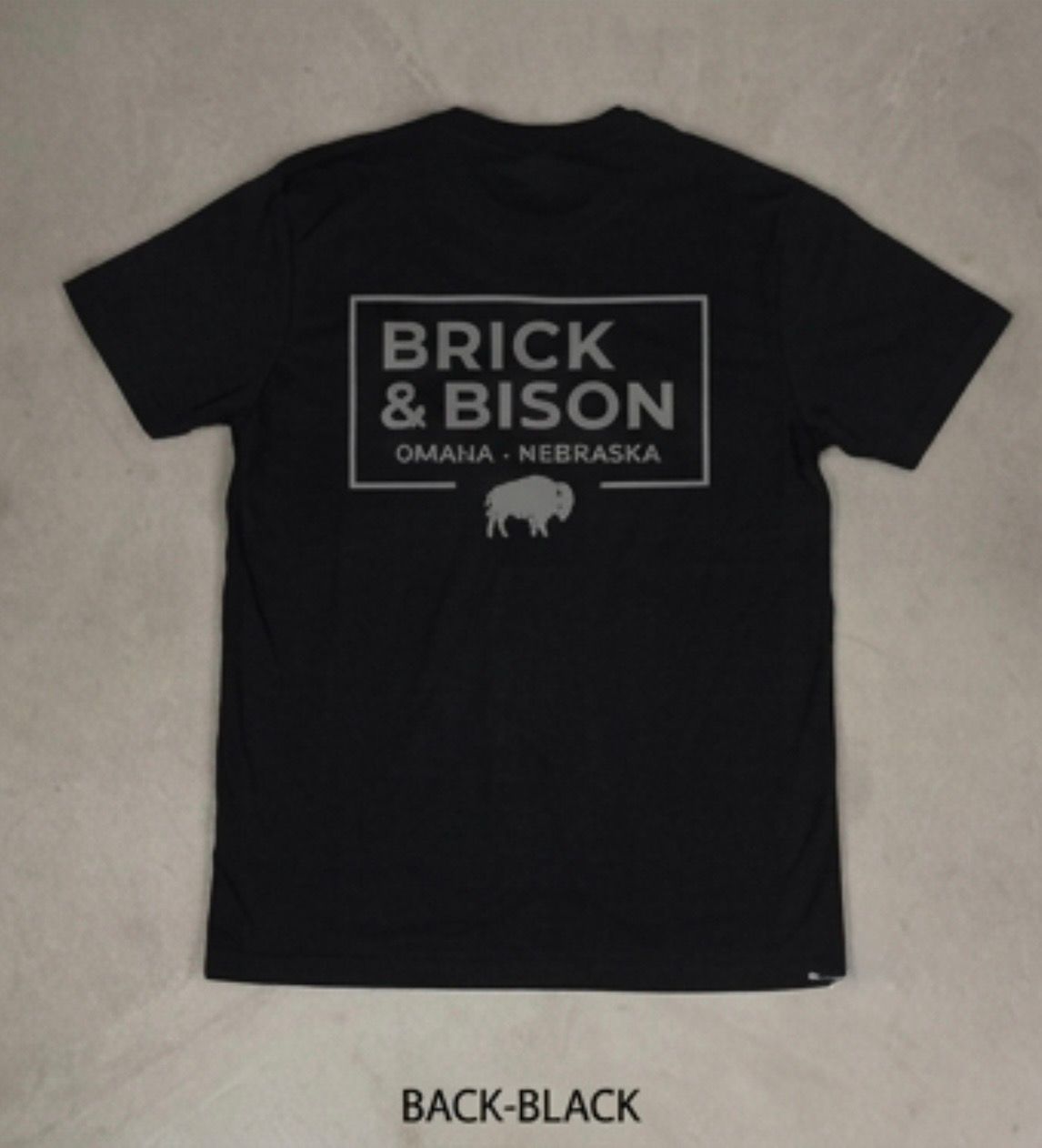 Foundation - Brick & Bison Tee - BLACK