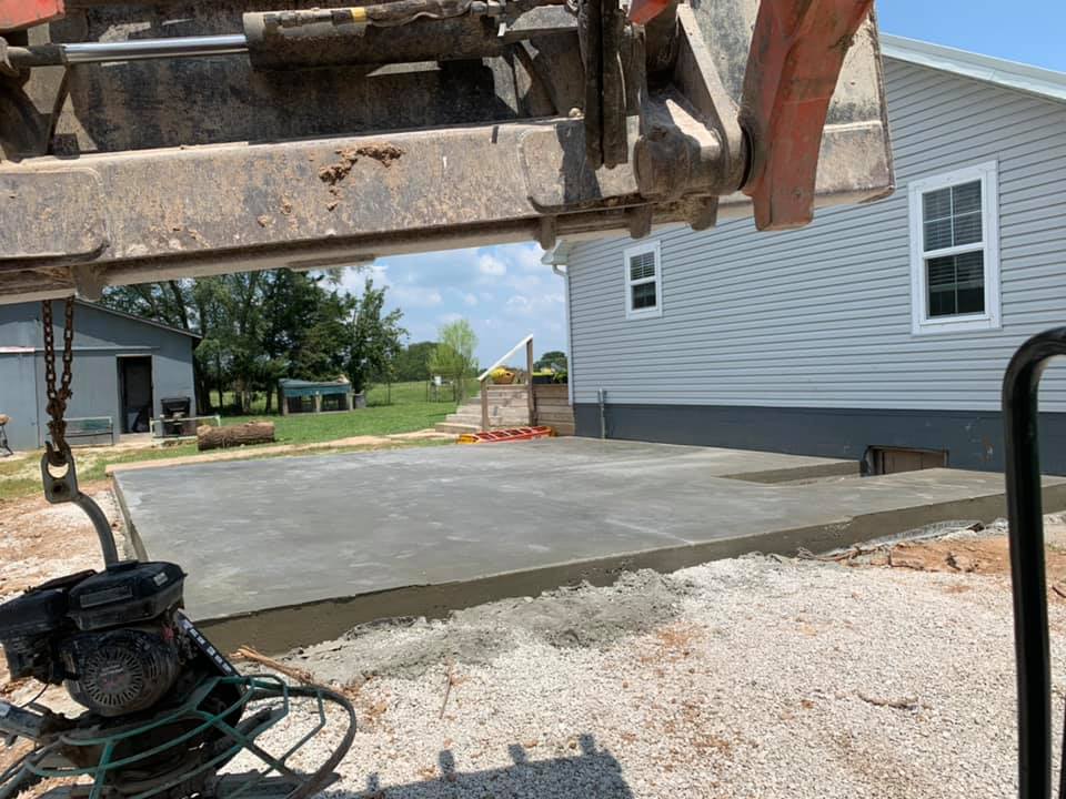 concrete patio in Jefferson City