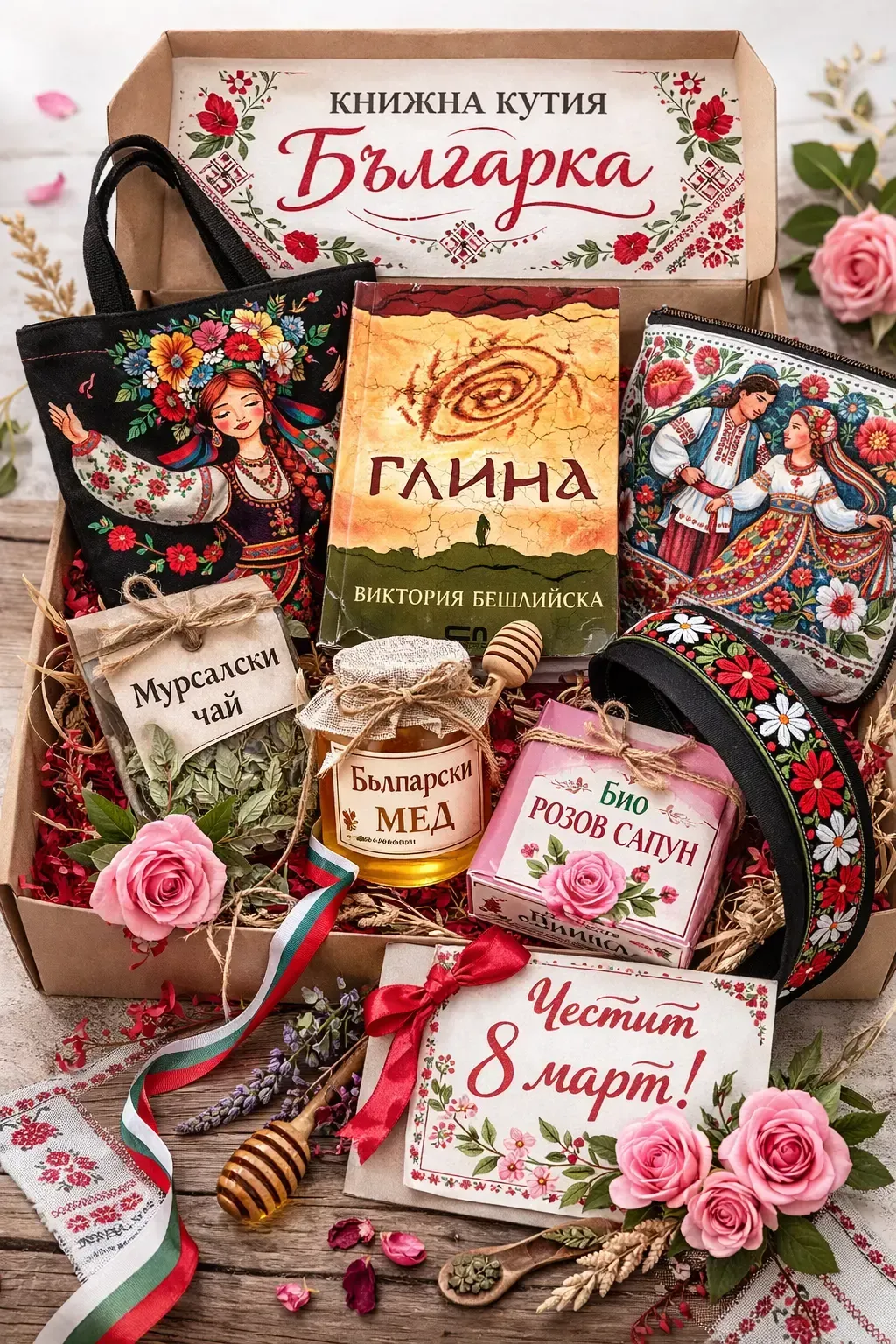 Книжна кутия Българка за 8 март