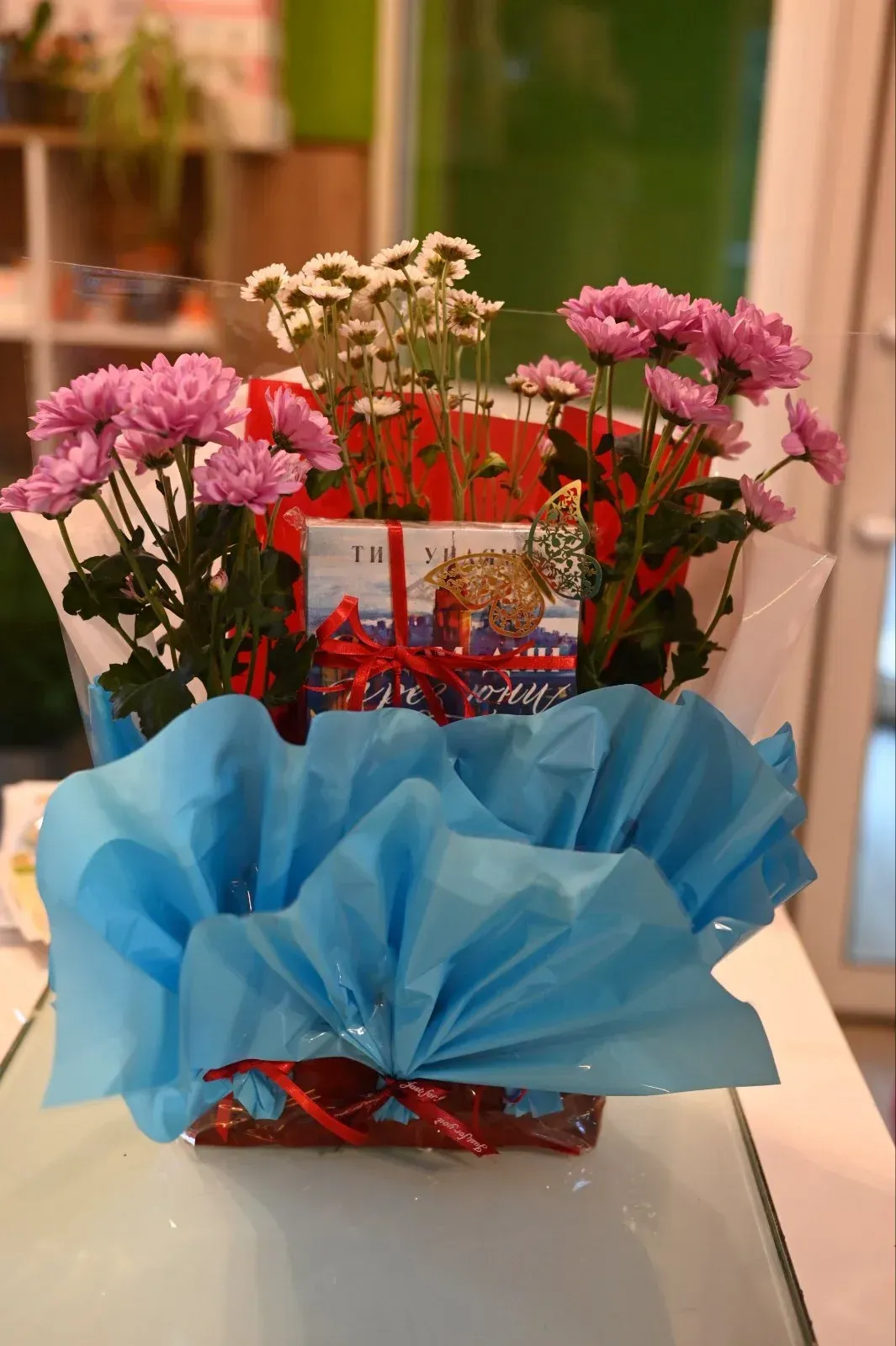 книжни букети българия коледен букет с книга book bouquet bulgaria