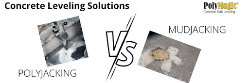 Concrete leveling solutions polyjacking vs mudjacking
