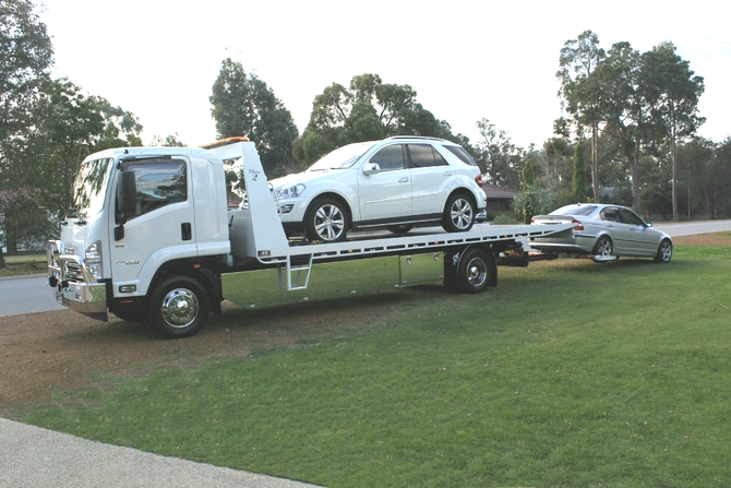 vehicle transportation in progress