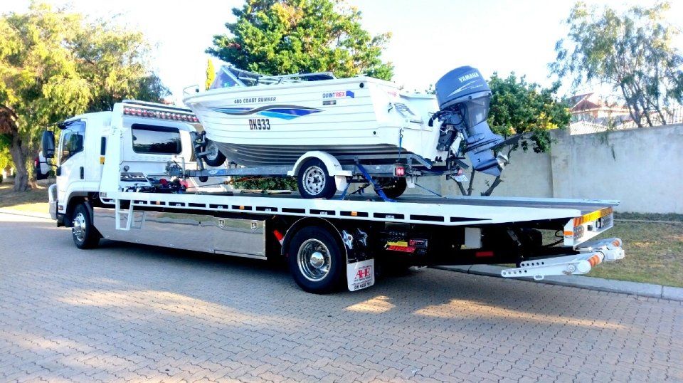 boat being transported